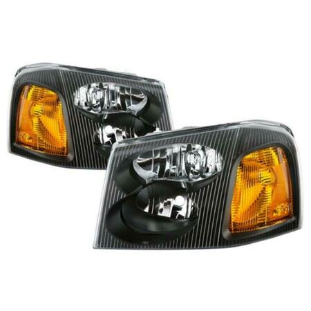 SPYDER Black HD-JH-GEN02-AM-BK OEM Style Headlights for 2002-2009 GMC Envoy 9042652